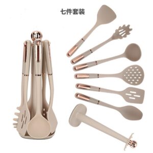 不粘鍋硅膠廚具7件套 鍋鏟子 湯匙